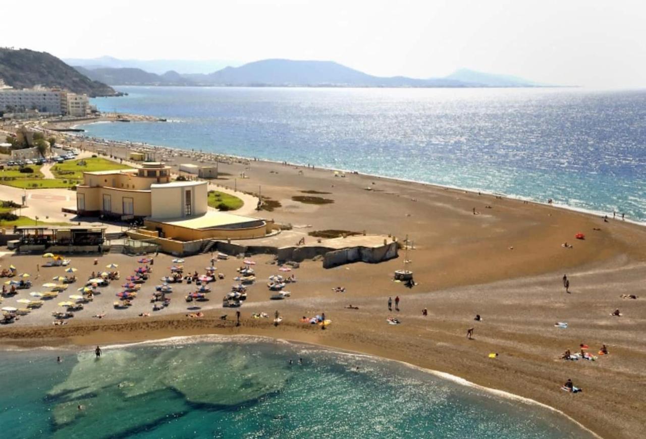 New Luxurious Apartment - 1 Minute From Elli Beach Rhodes City Bagian luar foto